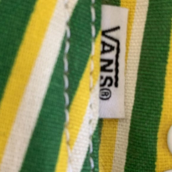 Kenzo Vans Collaboration Sneakers Men's 7 Women 8.5 green Yellow Skateboard - Picture 8 of 9